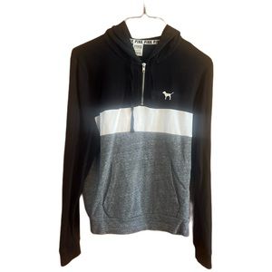 pink quarter zip hoodie